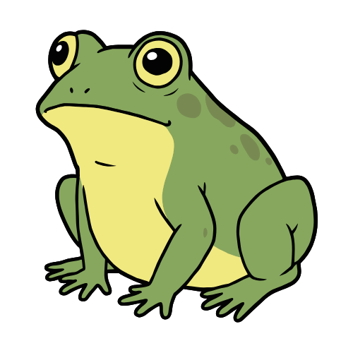 glowing frog